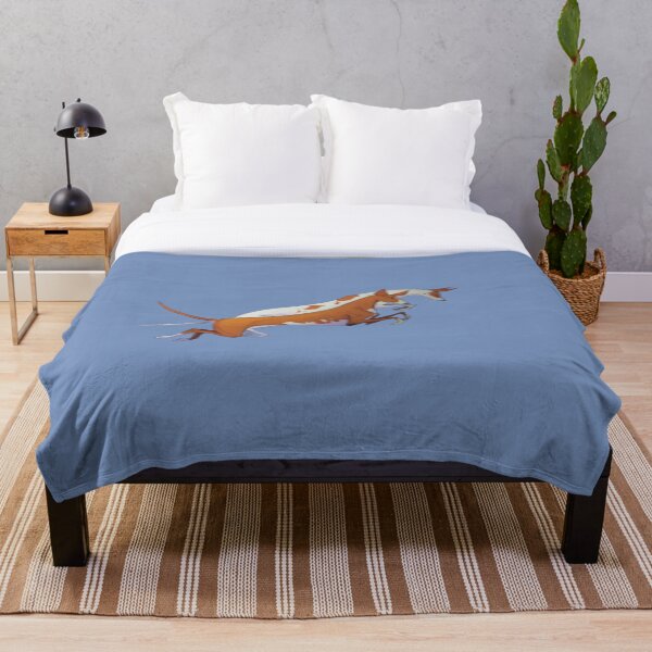 Leaping Ibizan Hounds Throw Blanket