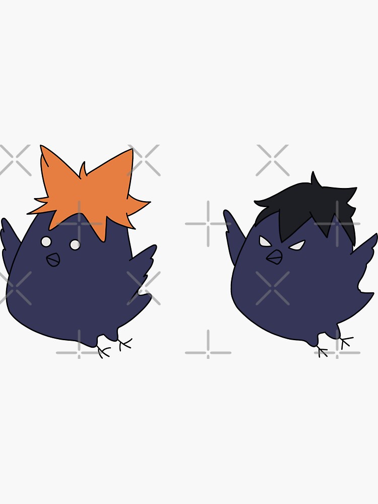 Hinata And Kageyama Crows Sticker For Sale By Vianelle Redbubble 7624