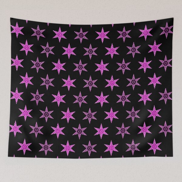 Item preview, star flower rose black background design designed and sold by Stéphane  Thirion.