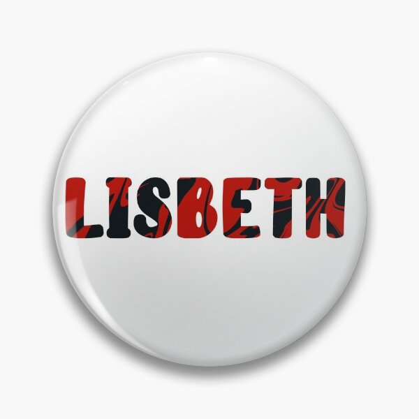 Artikelvorschau, Roter und schwarzer Lisbeth-Name entworfen und verkauft von EuropaPrints.