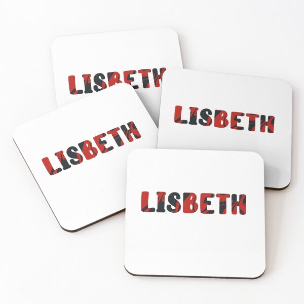 Item preview, Red and Black Lisbeth Custom Name designed and sold by EuropaPrints.