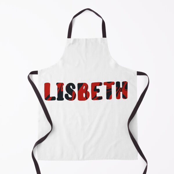 Item preview, Red and Black Lisbeth Custom Name designed and sold by EuropaPrints.