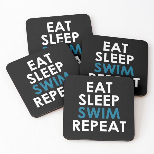 Item preview, Eat Sleep Swim Repeat designed and sold by ZodesignArt.