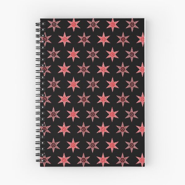 Item preview, star red flower design black background designed and sold by Stéphane  Thirion.