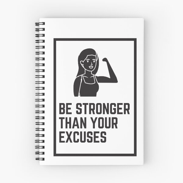 Item preview, Be Stronger than your excuses Gym Motivation  designed and sold by Six Deers.