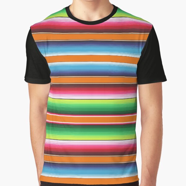Item preview, Orange Mexican Serape Blanket Stripes designed and sold by Artefficient.