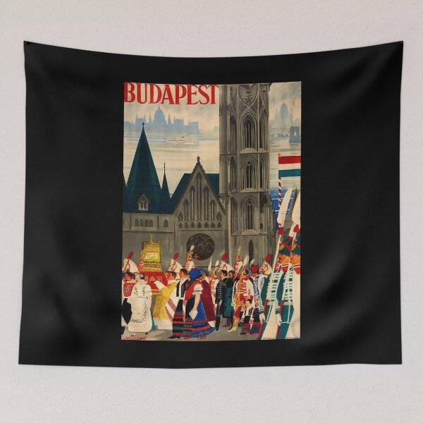 Artikelvorschau, Budapest retro poster entworfen und verkauft von CorasPosters.