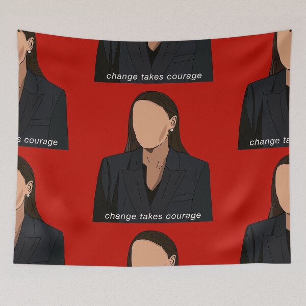 Item preview, AOC: Change Takes Courage designed and sold by Rebekah Moses.