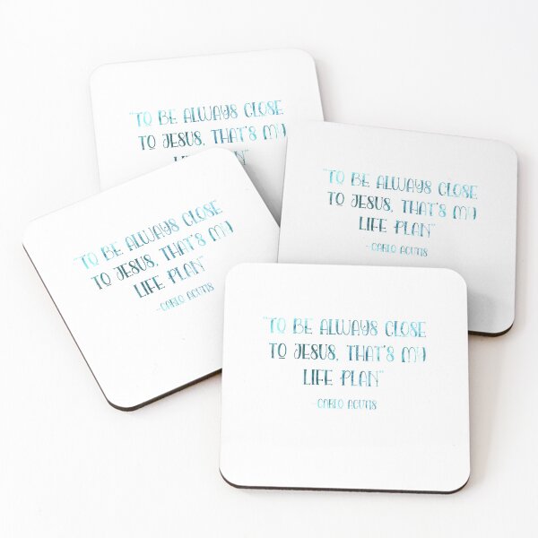 Item preview, Carlo Acutis Quote - To Be Always Close To Jesus That's My Life Plan designed and sold by JaneApril.