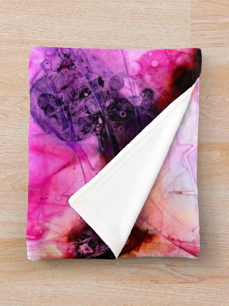 Thumbnail 3 of 6, Throw Blanket, Alcohol Ink Pop Rocks designed and sold by STEPHANIE BELLO.