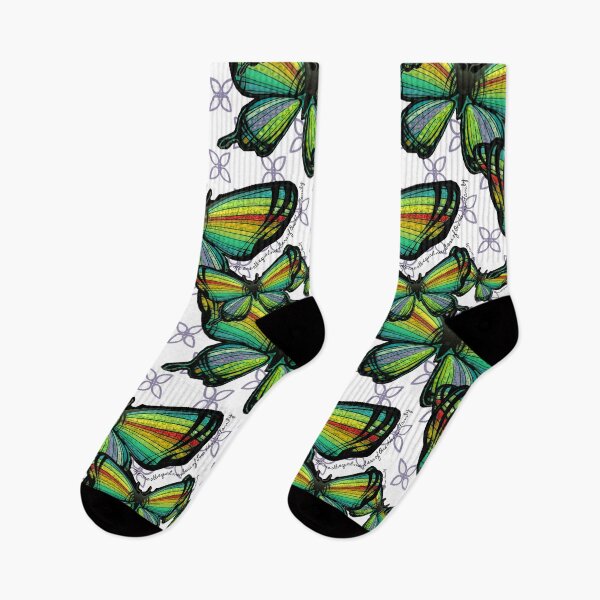 Item preview, Print - An Artists Interpretation - Rainbow Butterfly and One Human Family designed and sold by Catawampus-Cat.
