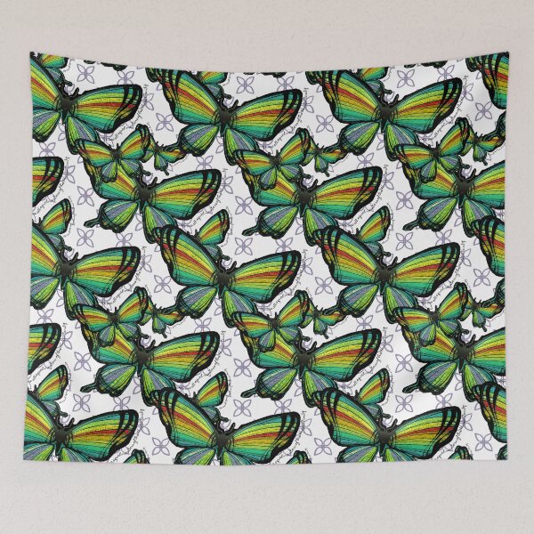 Item preview, Print - An Artists Interpretation - Rainbow Butterfly and One Human Family designed and sold by Catawampus-Cat.