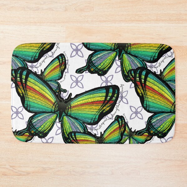 Item preview, Print - An Artists Interpretation - Rainbow Butterfly and One Human Family designed and sold by Catawampus-Cat.