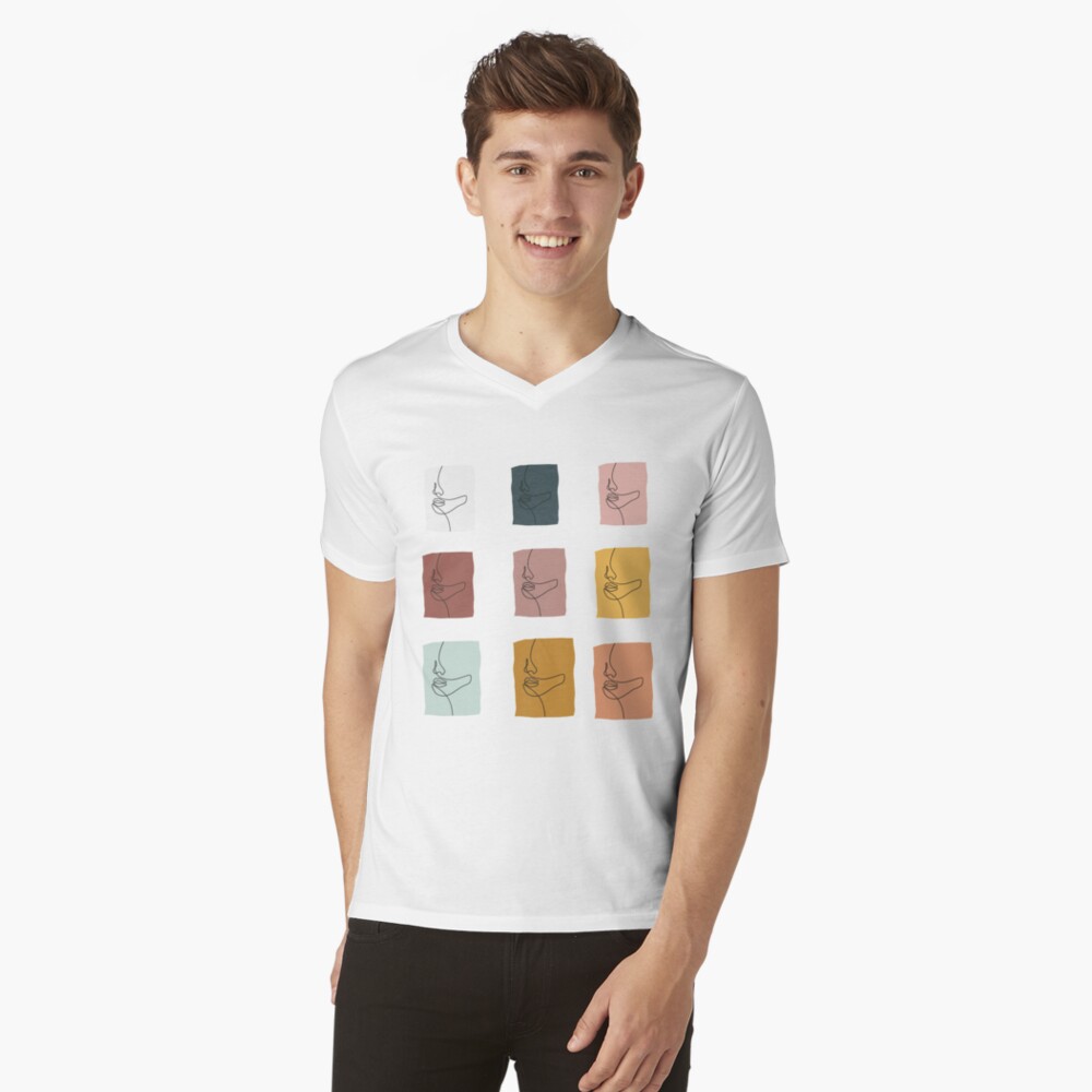Item preview, V-Neck T-Shirt designed and sold by Dollfacedesign.
