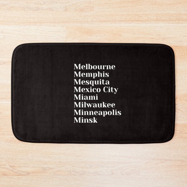 Item preview, Cities starting with the letter, M designed and sold by Art With Impact – Statement Art & Apparel for Deep Thinkers.
