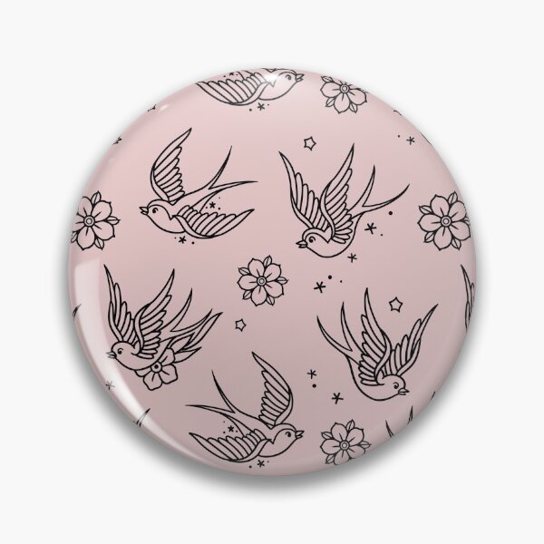 Item preview, Sparrows and Flowers Rose Quartz  designed and sold by SevenRelics.