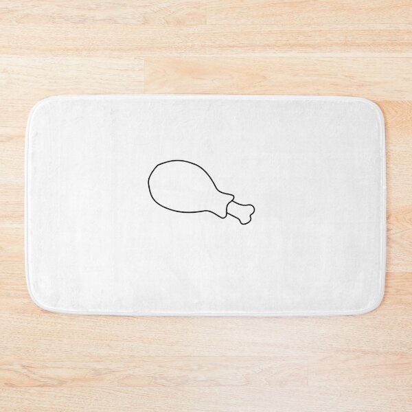 Item preview, Simple Chicken Drumstick Outline designed and sold by Line Design.