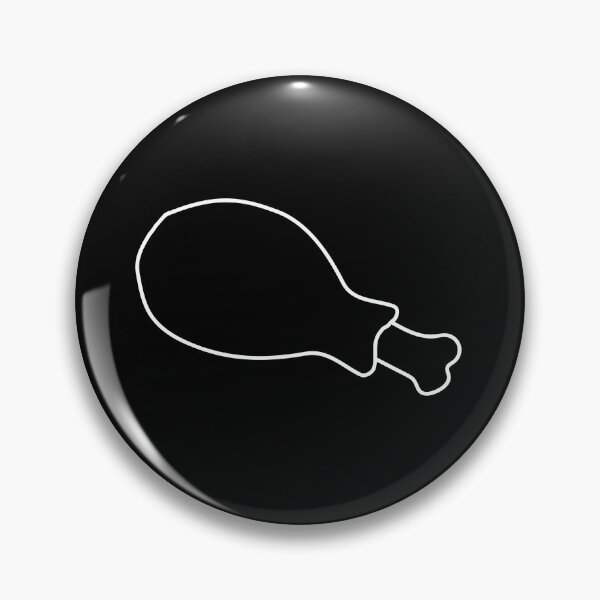Item preview, Simple Chicken Drumstick Outline designed and sold by Line Design.