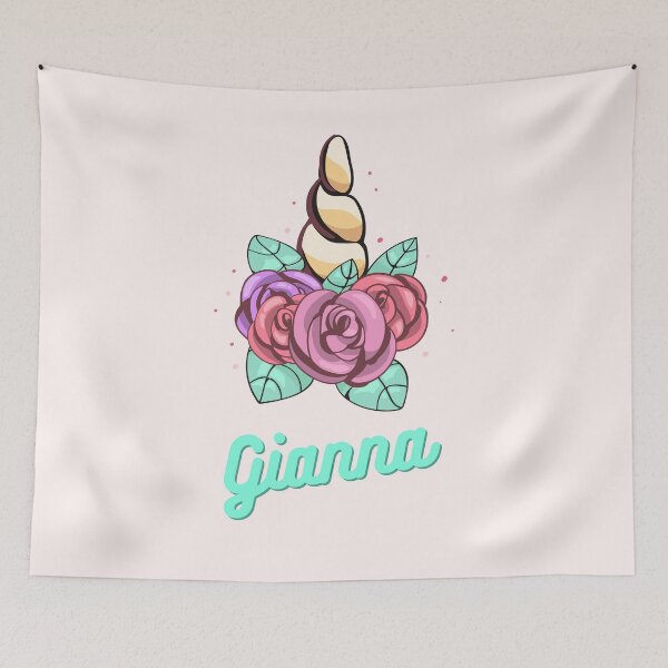 Item preview, Lovely Unicorn - Gianna name designed and sold by piastrelli.