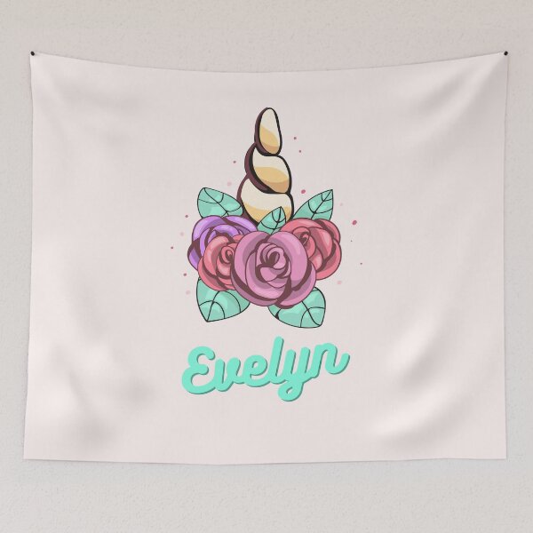 Item preview, Lovely Unicorn - Evelyn name designed and sold by piastrelli.