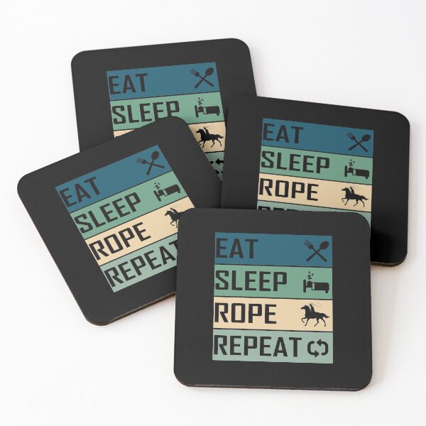Item preview, Eat Sleep Rope Repeat Having Fan With Roping designed and sold by BELASKRI STORE.