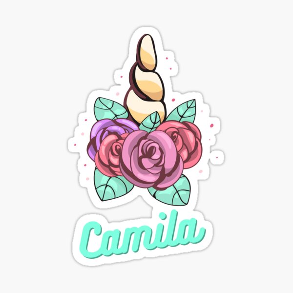 PERSONALISED STICKER WITH NAME OF CAMILA Sticker for Sale by philevera