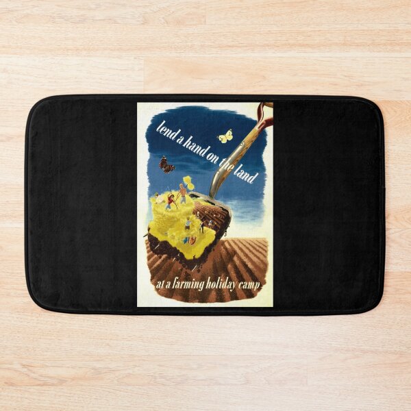 Item preview, farming holiday retro poster designed and sold by CorasPosters.