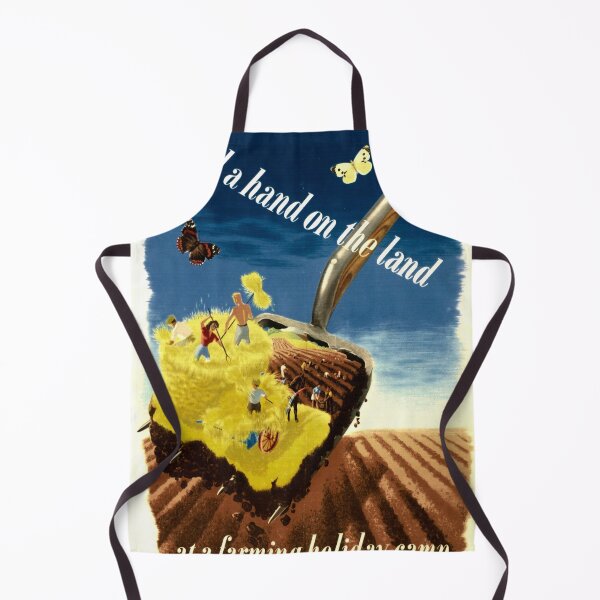 Item preview, farming holiday retro poster designed and sold by CorasPosters.