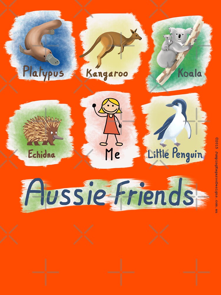 Me and My Aussie Friends - Girl by JumpingKangaroo