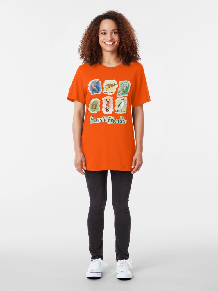 Alternate view of Me and My Aussie Friends - Girl Slim Fit T-Shirt