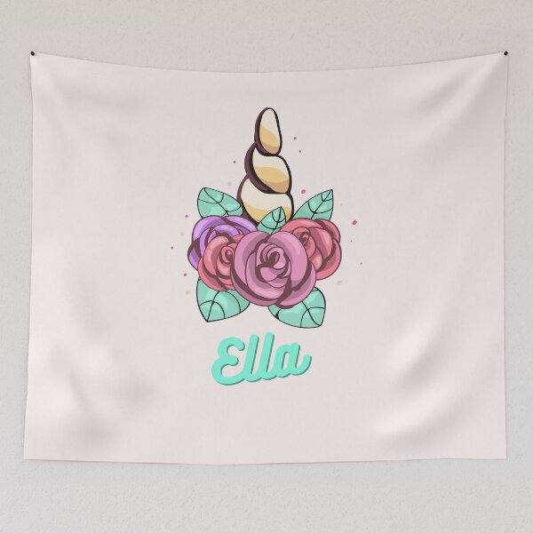 Item preview, Lovely Unicorn - Ella name designed and sold by piastrelli.
