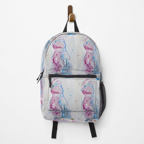 Item preview, Pink Galah Watercolor Painting designed and sold by Sarah Rajkotwala.