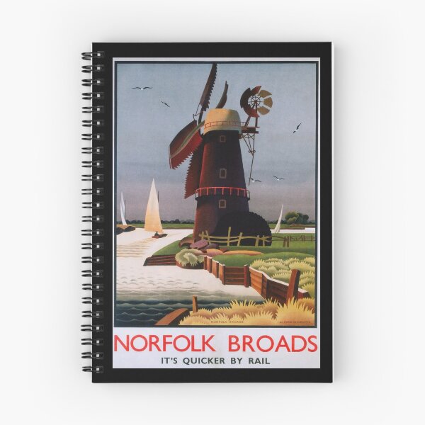 Item preview, Norfolk Broads viejo poster designed and sold by CorasPosters.