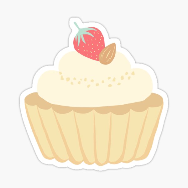 Cupcake Sticker – Moon Light Sticker Co.