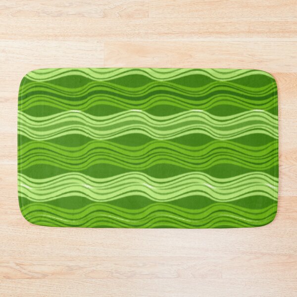Item preview, Green waves abstract pattern designed and sold by RaionKeiji.