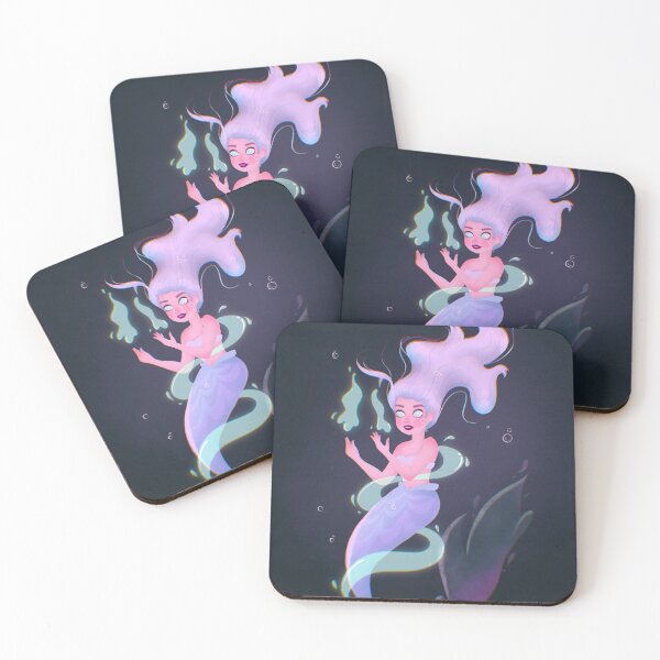 Item preview, Magical mermaid playing underwater. designed and sold by KarlaRDraws.