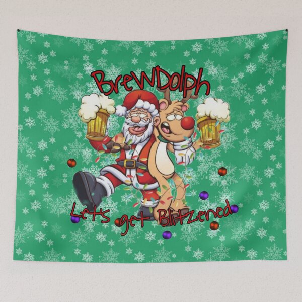 Item preview, Rodoulph & Santa get Blitzened designed and sold by Katierox.