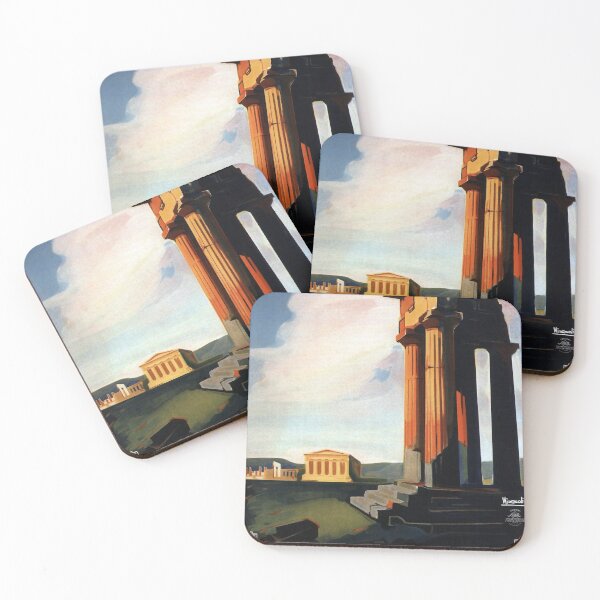 Item preview, Agrigento retro poster designed and sold by CorasPosters.