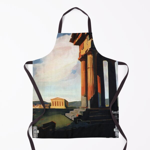 Item preview, Agrigento retro poster designed and sold by CorasPosters.
