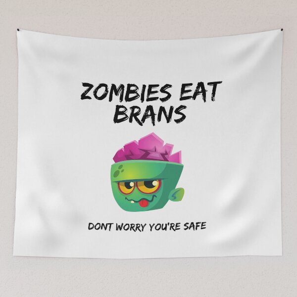 Item preview, Zombies eat brains dont worry youre safe designed and sold by ShopSpot.