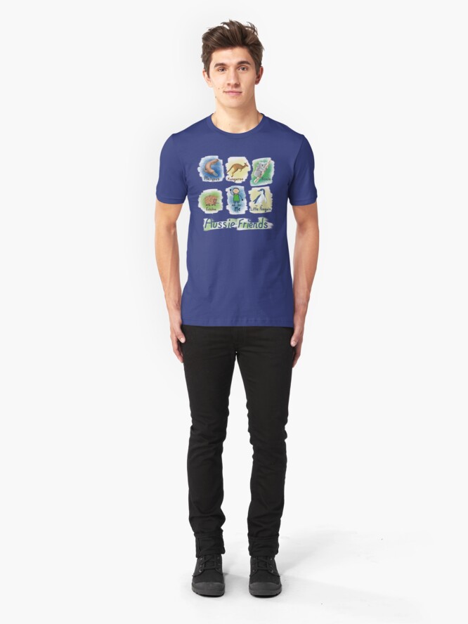 Alternate view of Me and My Aussie Friends - Boy Slim Fit T-Shirt