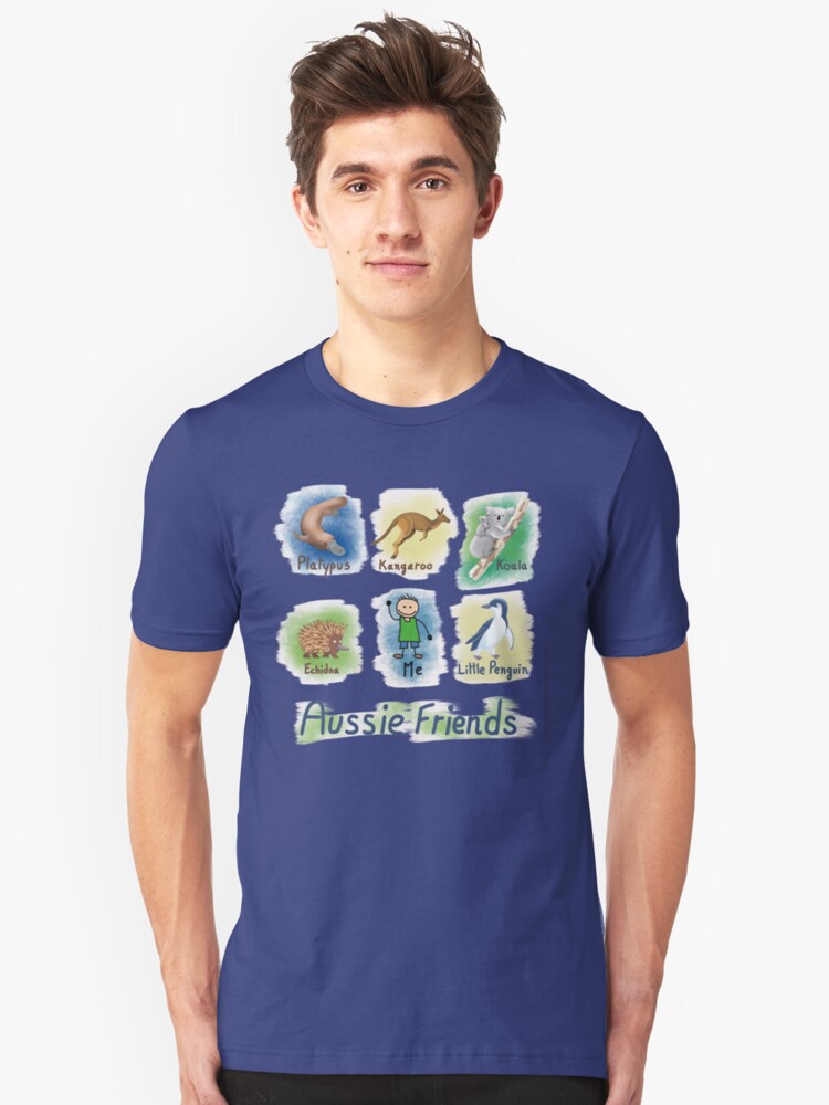 Alternate view of Me and My Aussie Friends - Boy Slim Fit T-Shirt