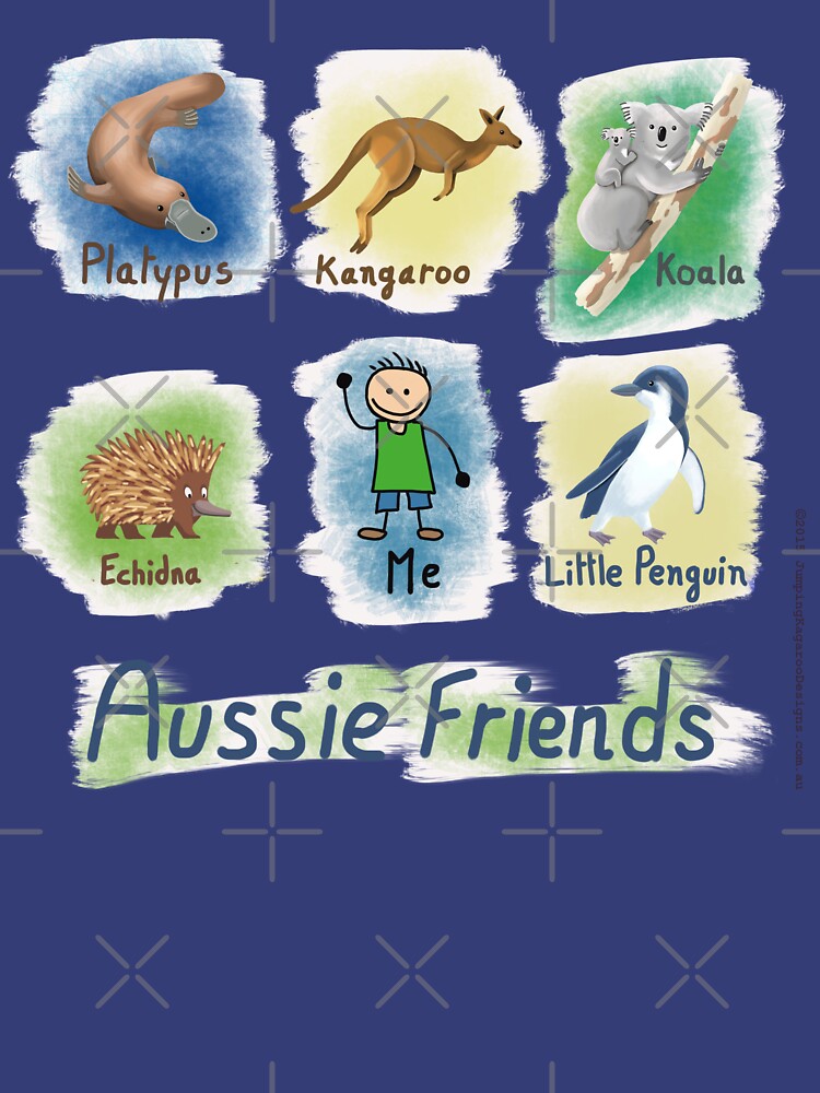 Me and My Aussie Friends - Boy by JumpingKangaroo