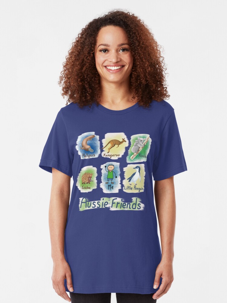 Alternate view of Me and My Aussie Friends - Boy Slim Fit T-Shirt