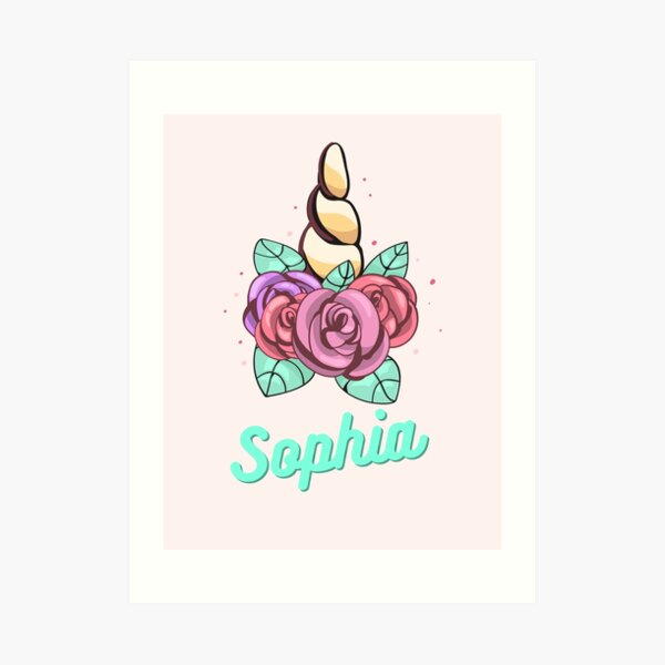 Sophia Name Art Prints Redbubble