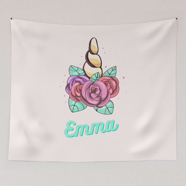Item preview, Lovely Unicorn - Emma name designed and sold by piastrelli.