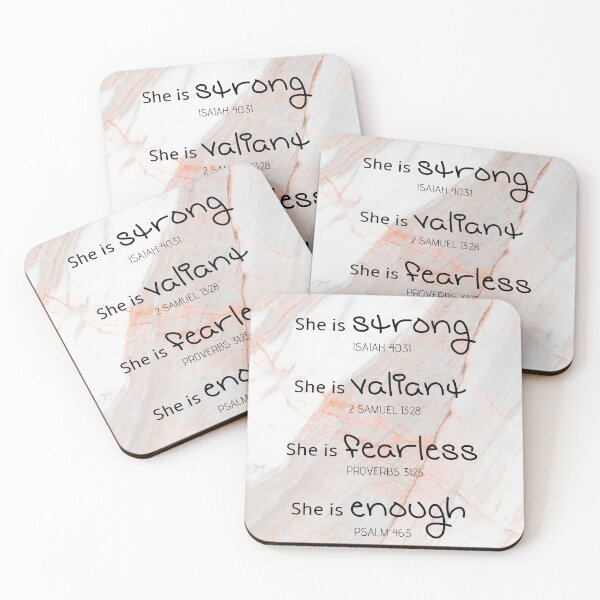 Item preview, Marble Background Bible Quotes for Girls designed and sold by della95.