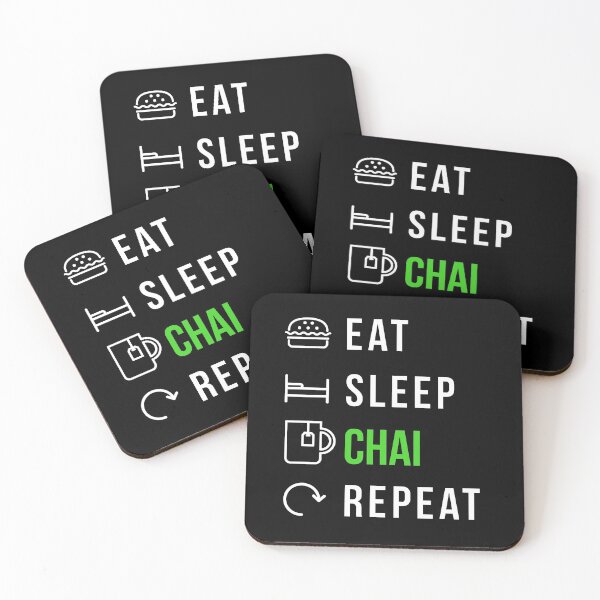 Item preview, Eat Sleep Chai Repeat designed and sold by CreationFirm.