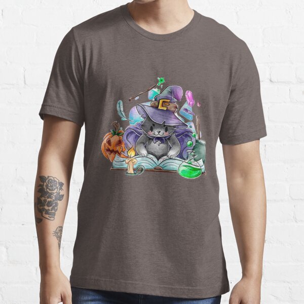 Magier Katze Aquarell Design Essential T-Shirt