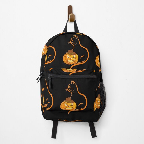 Item preview, Halloween pumpkin with cowboy hat and cat designed and sold by Art-by-Cassy.